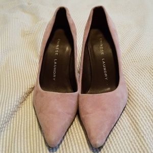 Purple suede Chinese Laundry heels